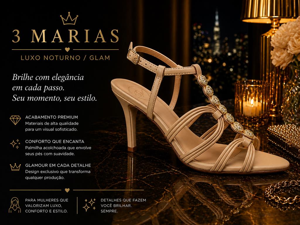 Sandália Bico Folha - 3 Marias